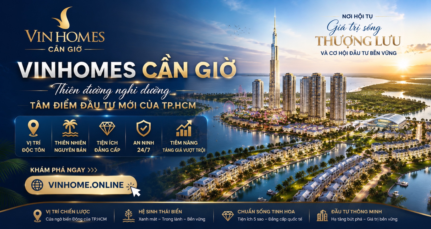 Vinhomes Cần Giờ — Thiên đường nghỉ dưỡng, tâm điểm đầu tư mới của TP.HCM